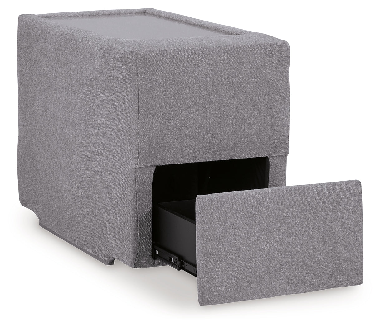 side view of Modmax Granite Performance Fabric,Next-Gen Nuvella™ 3-Piece Sectional sectional sofa