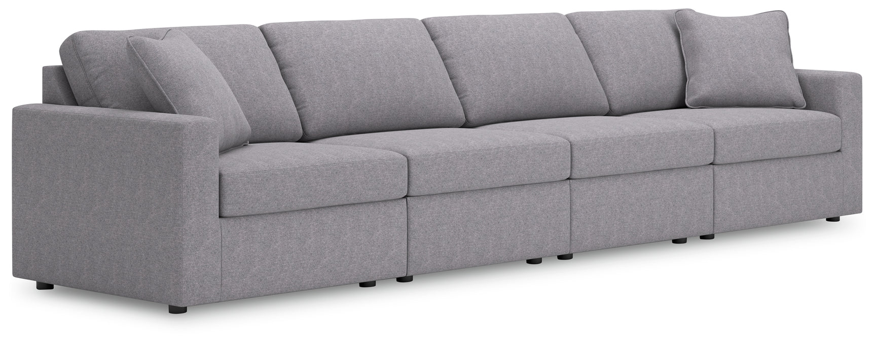 main view of Modmax Granite Performance Fabric Next-Gen Nuvella™ 4-Piece Sectional sectional sofa