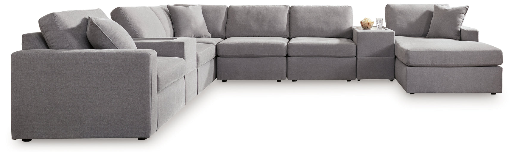 Close-up on armrest and audio controls