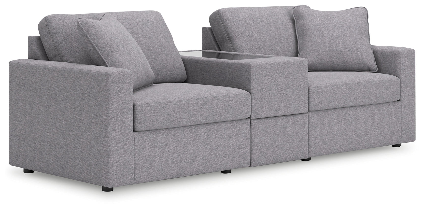 room view of Modmax Granite Performance Fabric,Next-Gen Nuvella™ 3-Piece Sectional sectional sofa