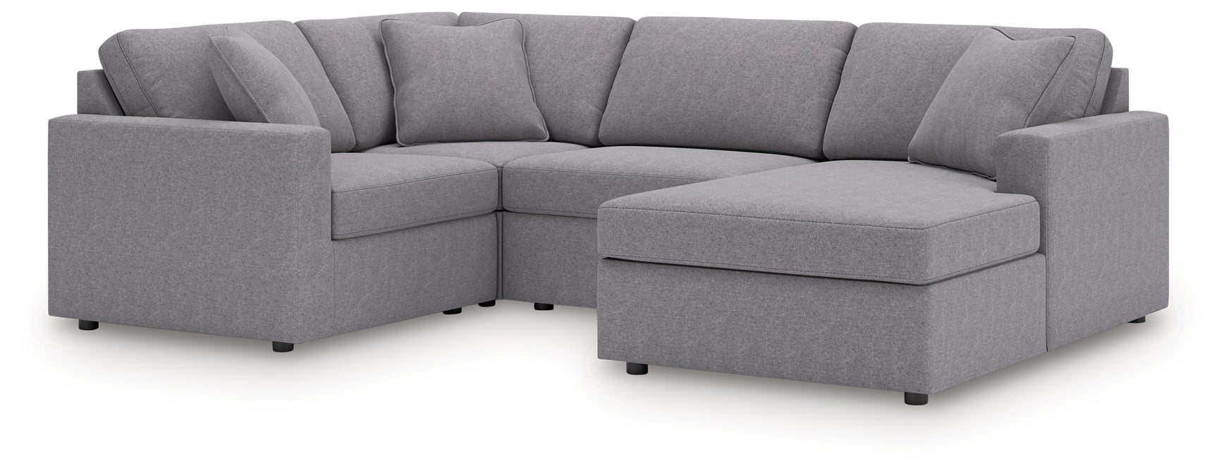 detail view of Modmax Granite 4-Piece Sectional with Chaise sectional sofa