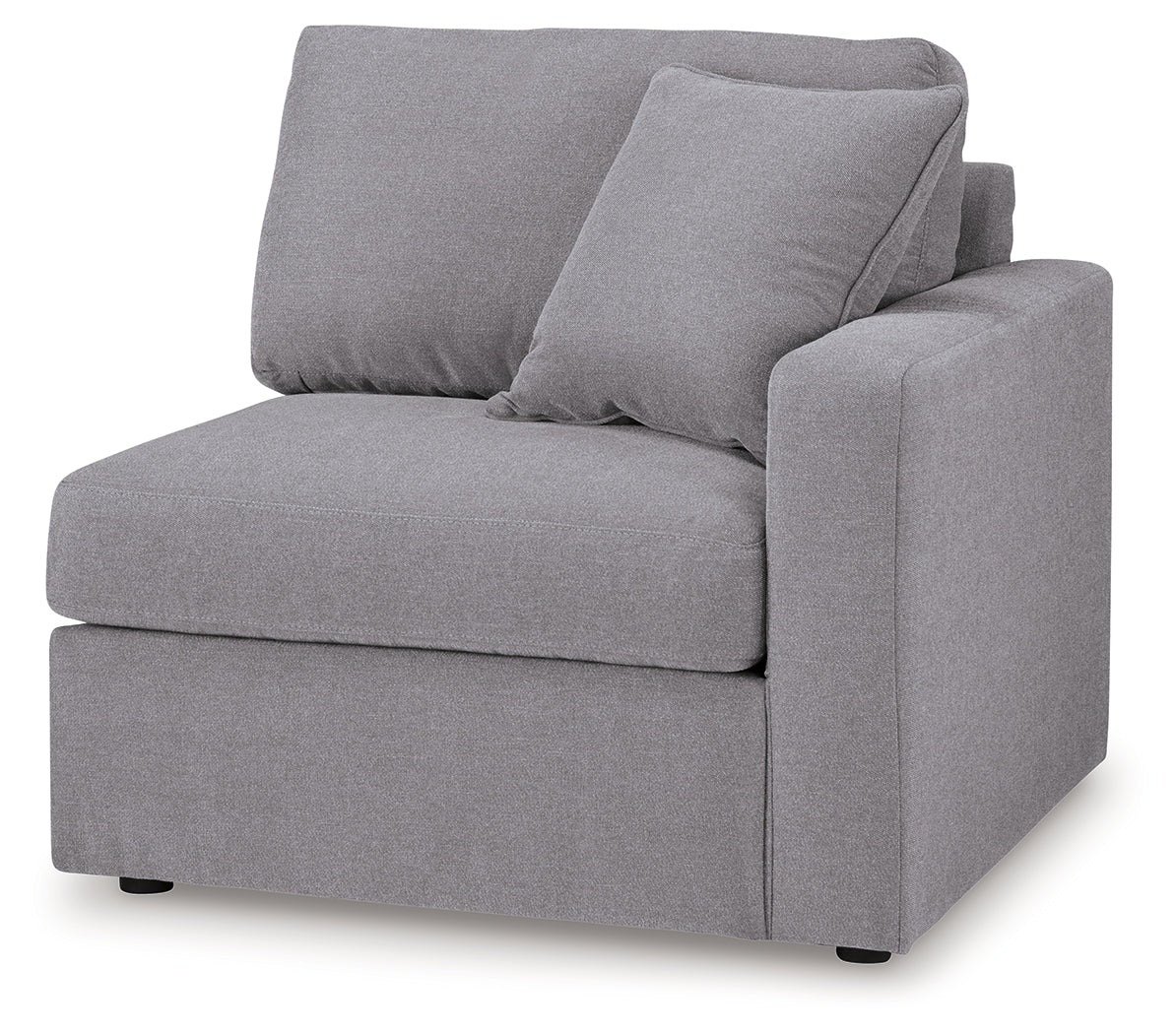 Alternate angle back view of Modmax Granite 4-Piece Sectional sofa
