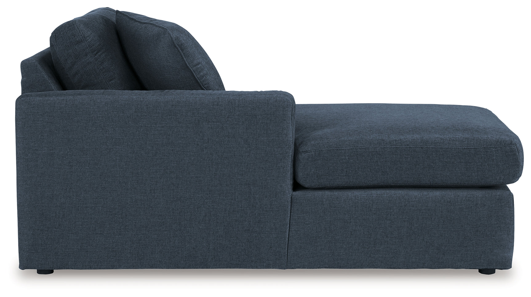 Room setting with Modmax Ink 5 Piece Sectional Sofa and audio console