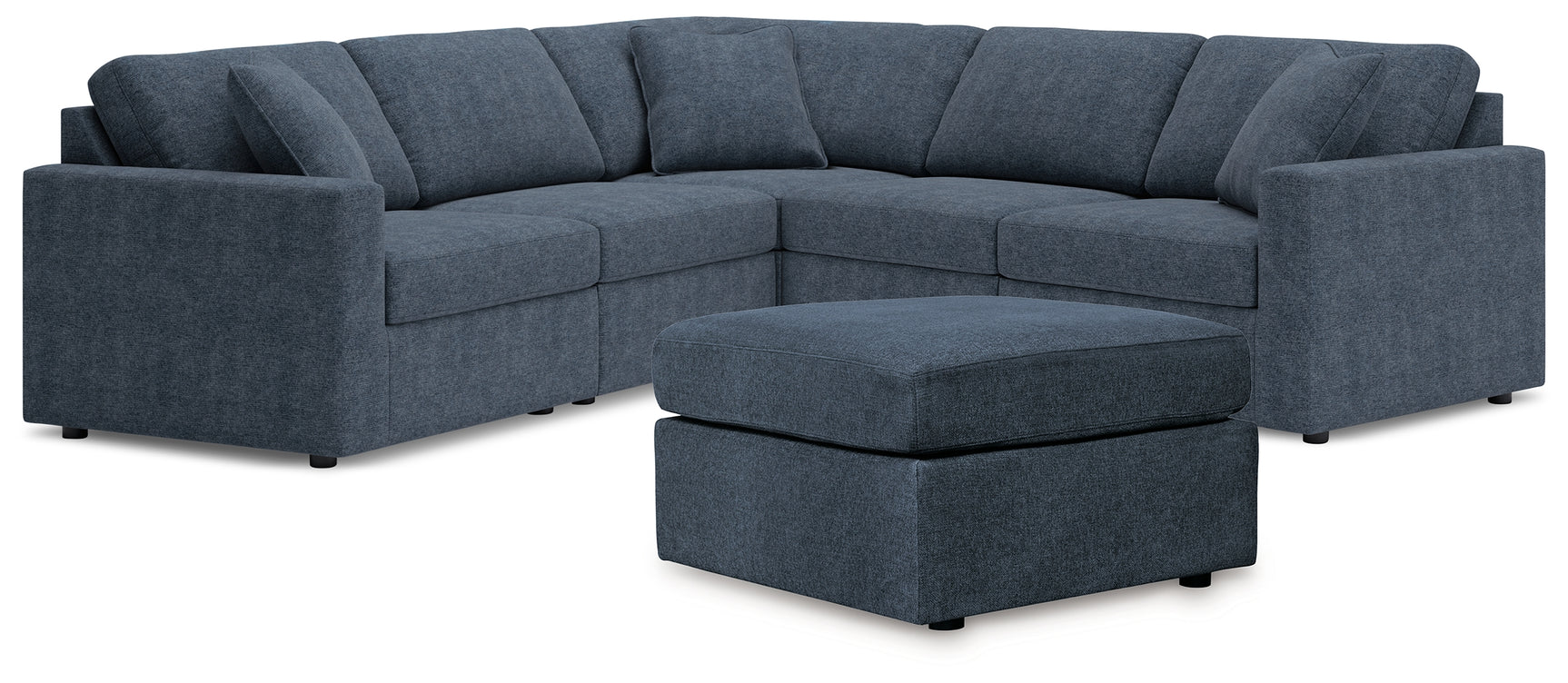 Side angle of Modmax Ink sectional sofa