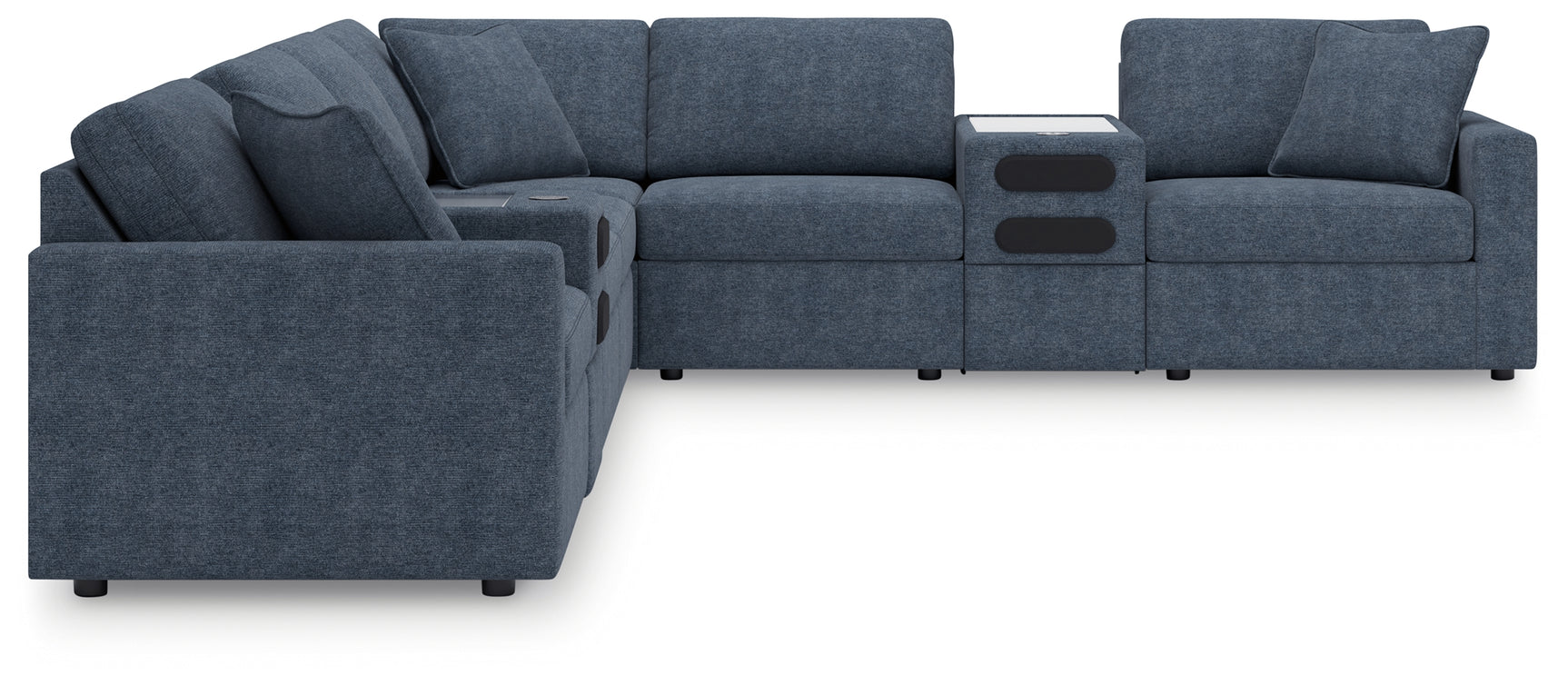 Detail close-up of Modmax Ink Next-Gen Nuvella™ sectional cushions