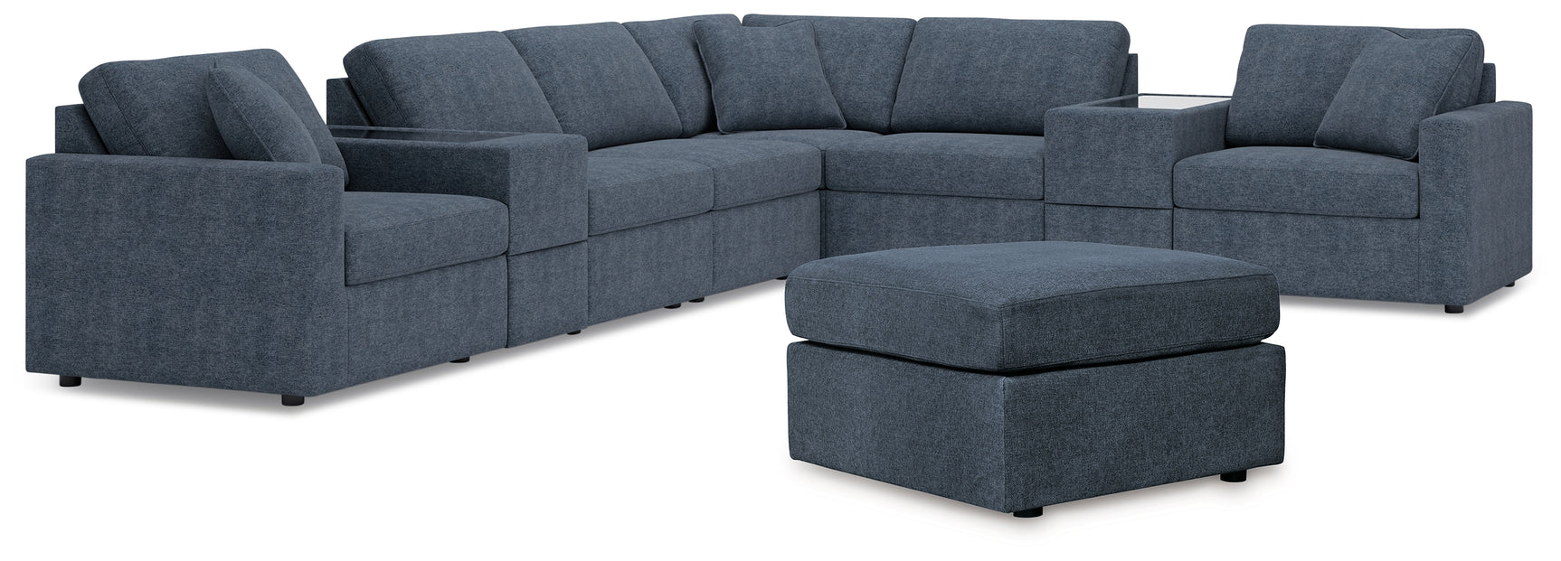 detail view of Modmax Ink sectional sofa upholstery