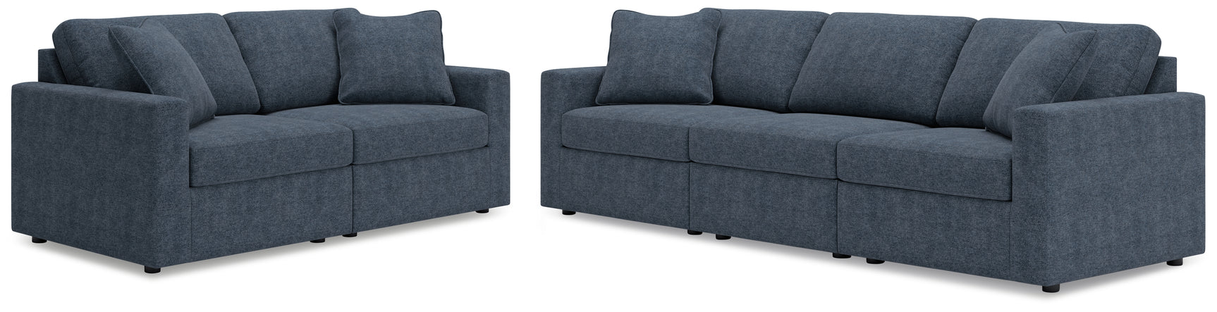 Side view of Modmax Ink Sofa and Loveseat