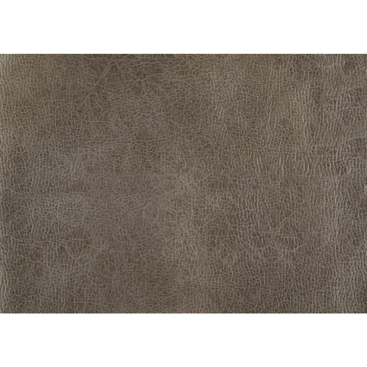 Fabric and faux leather swatch display for loveseat