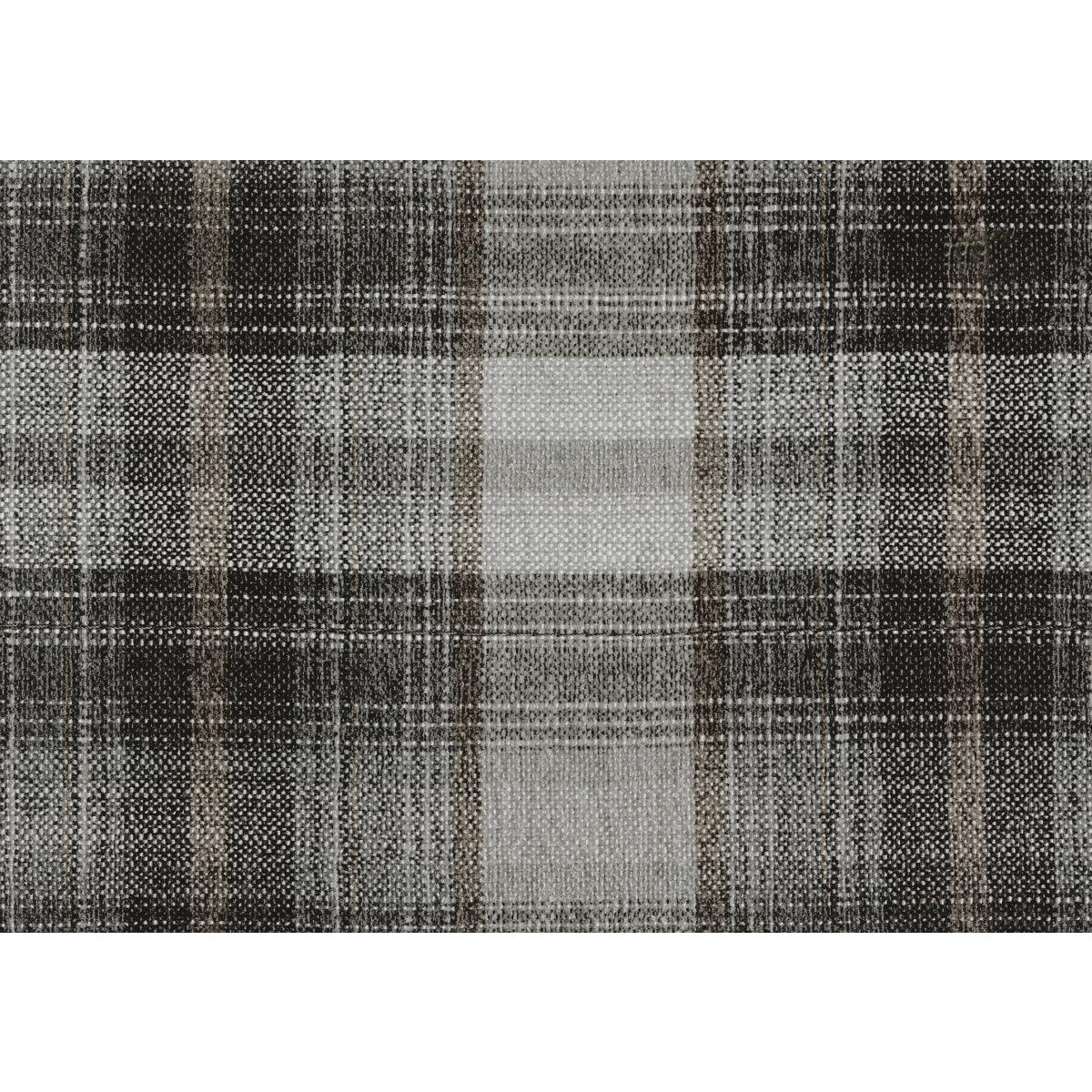 Franklin Loveseat plaid toss pillow detail