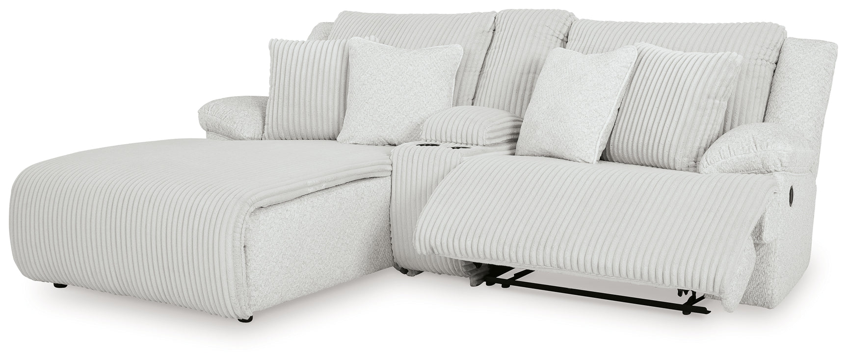 Top Tier sectional sofa head on view