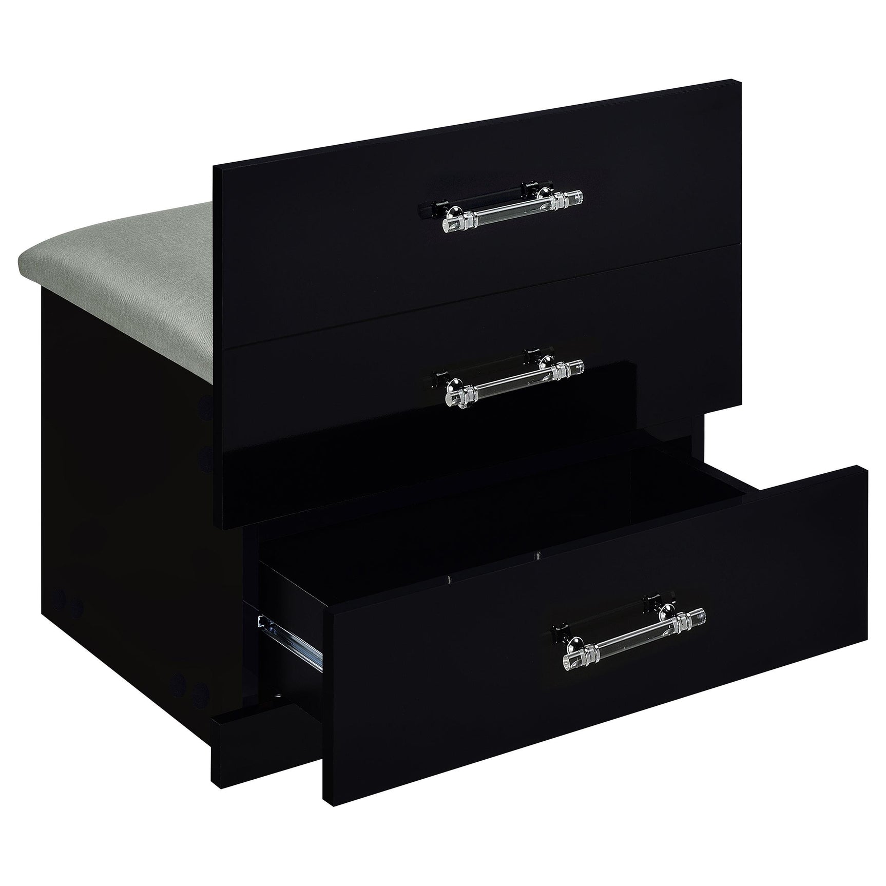Vanity side profile with LED touch switch