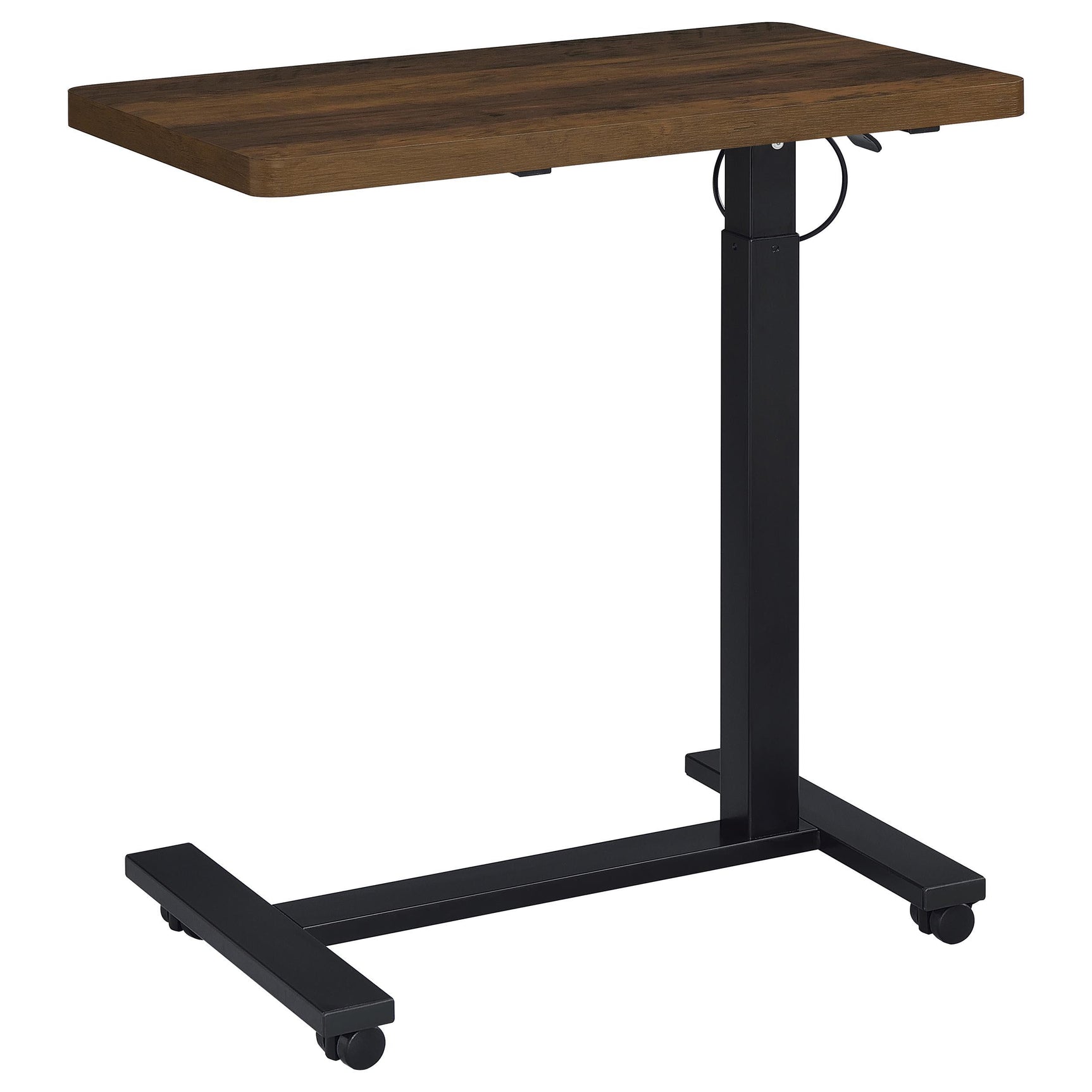 Side table showing pneumatic height lever