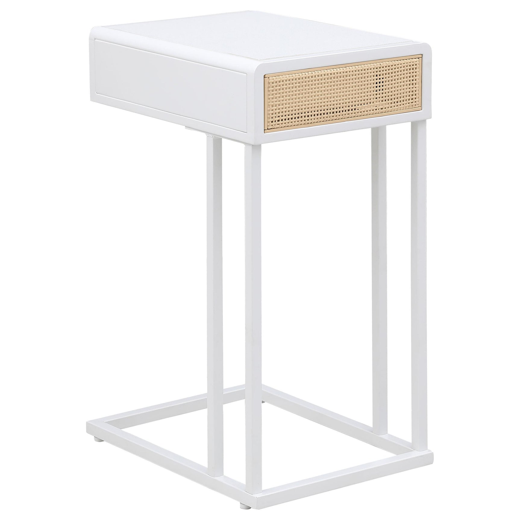 Amherst side table on hardwood floor in living room setting