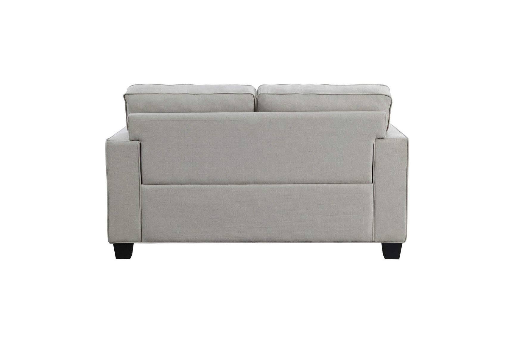 Back view of Elmont Khaki Fabric Living Room Set furniture