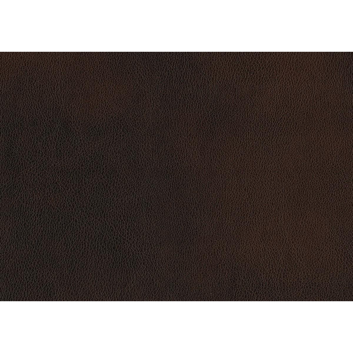 Tiverton Brown Faux Leather Tufted Loveseat fabric swatch