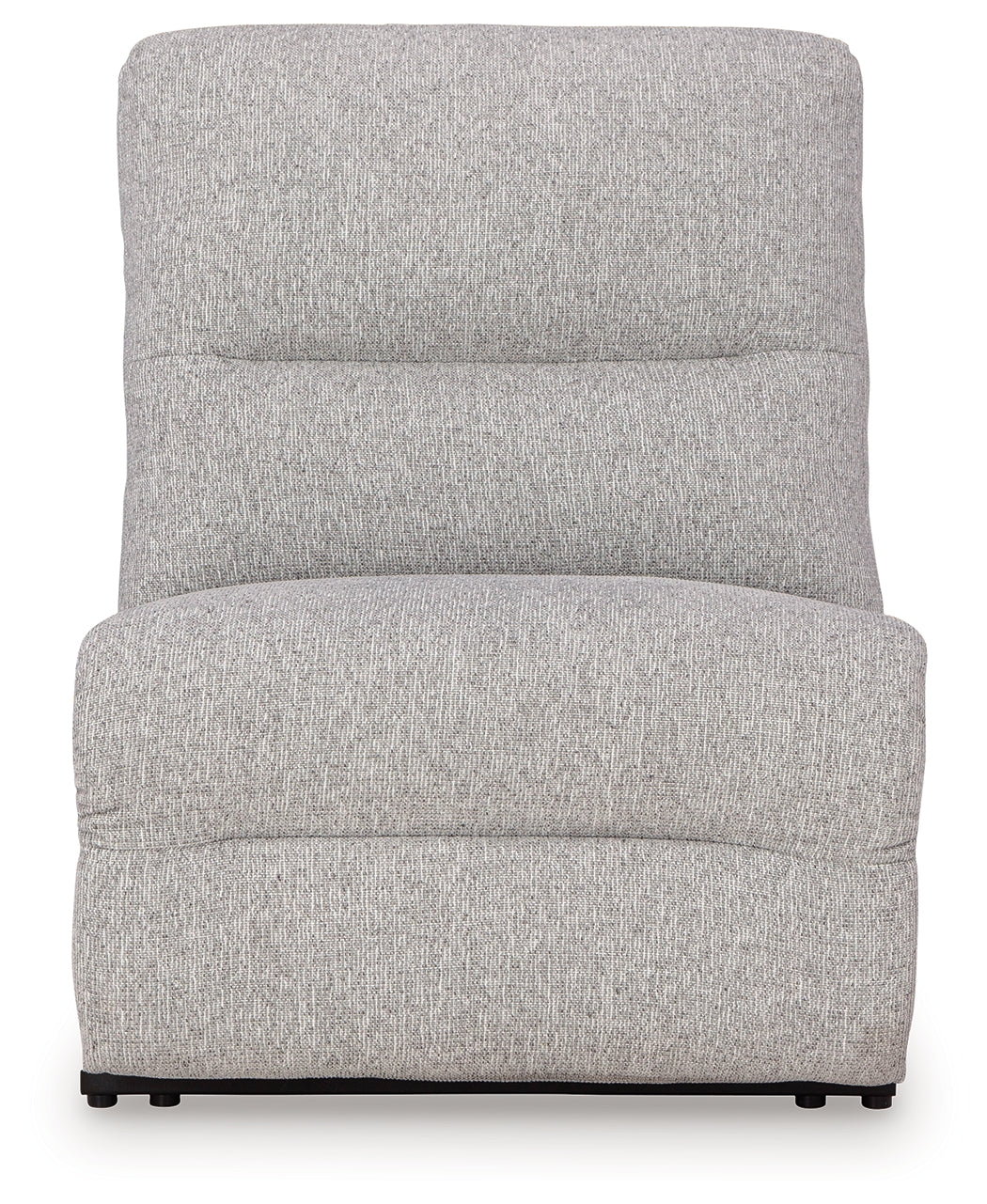 Left-arm facing power recliner module in pewter fabric