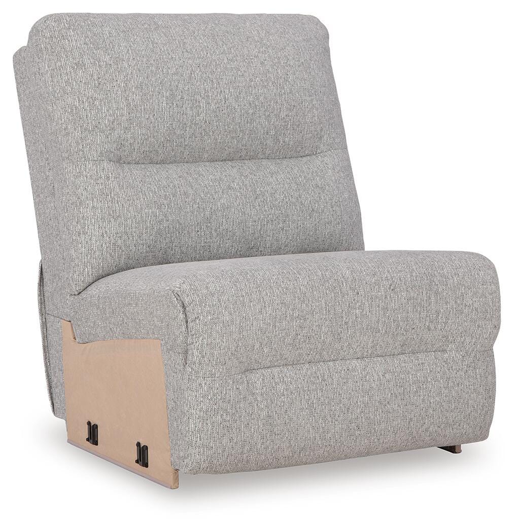 Acklen Place Pewter Performance Fabric,Next-Gen Nuvella™ 5-Piece Power Reclining Sectional - image 9