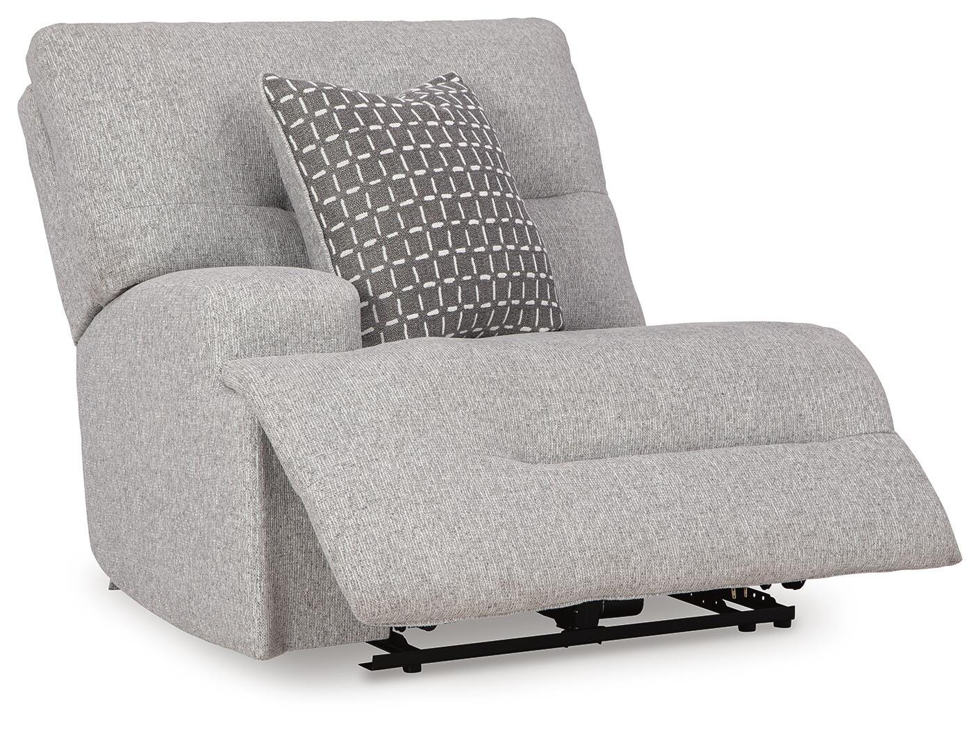 Acklen Place Pewter Performance Fabric,Next-Gen Nuvella™ 5-Piece Power Reclining Sectional - image 12