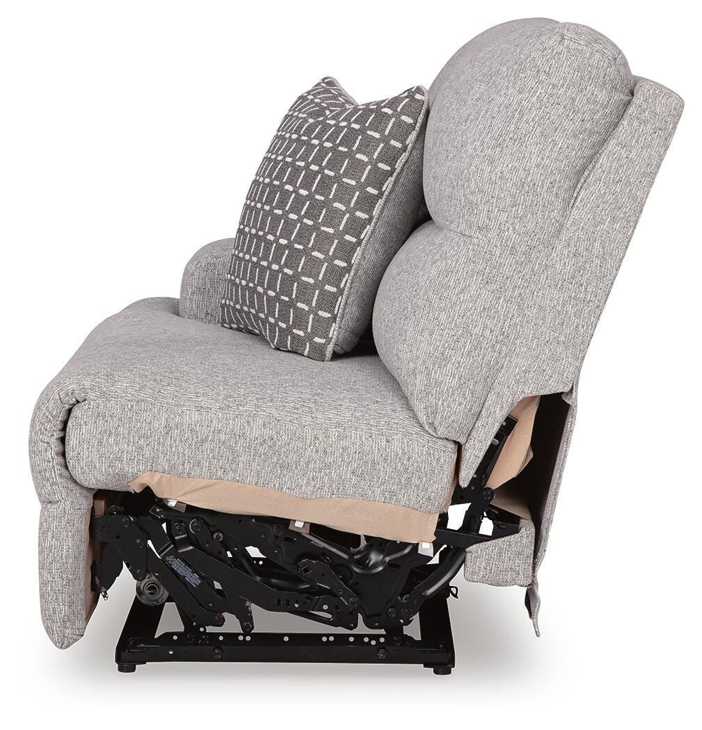 Acklen Place Pewter Performance Fabric,Next-Gen Nuvella™ 5-Piece Power Reclining Sectional - image 15