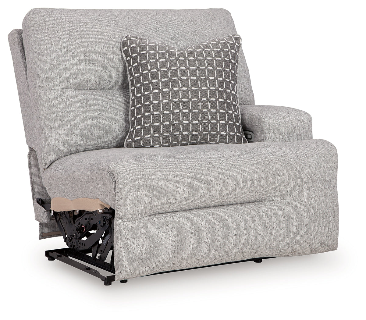 Console seat with hidden storage and cup holders