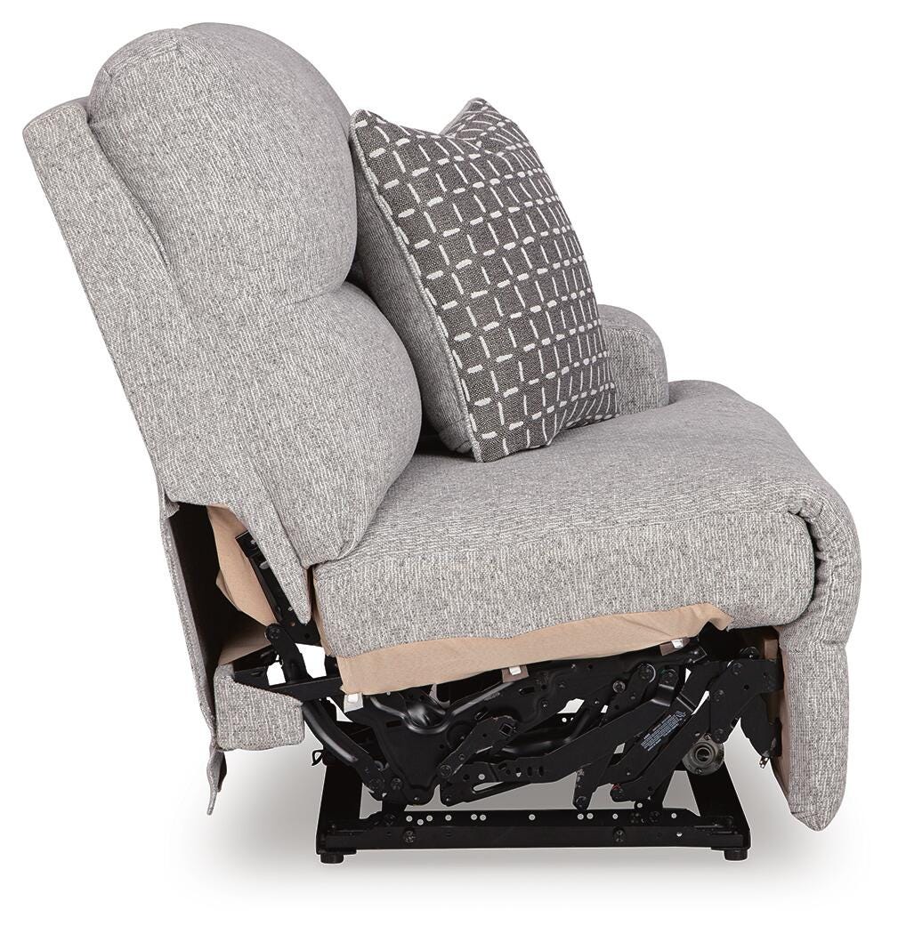 Acklen Place Pewter Performance Fabric,Next-Gen Nuvella™ 5-Piece Power Reclining Sectional - image 19