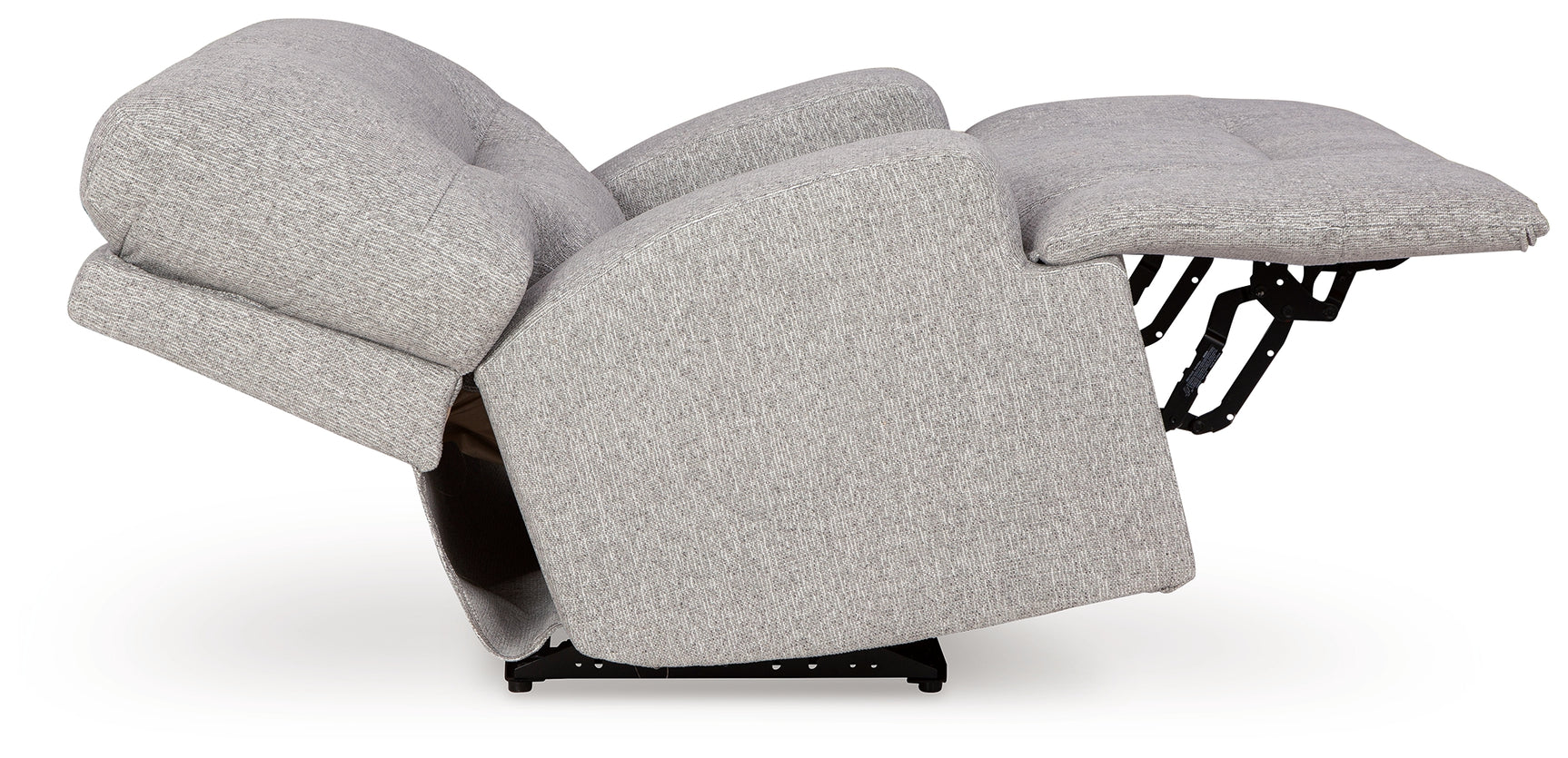 Side view of Acklen Place recliner with footrest extended