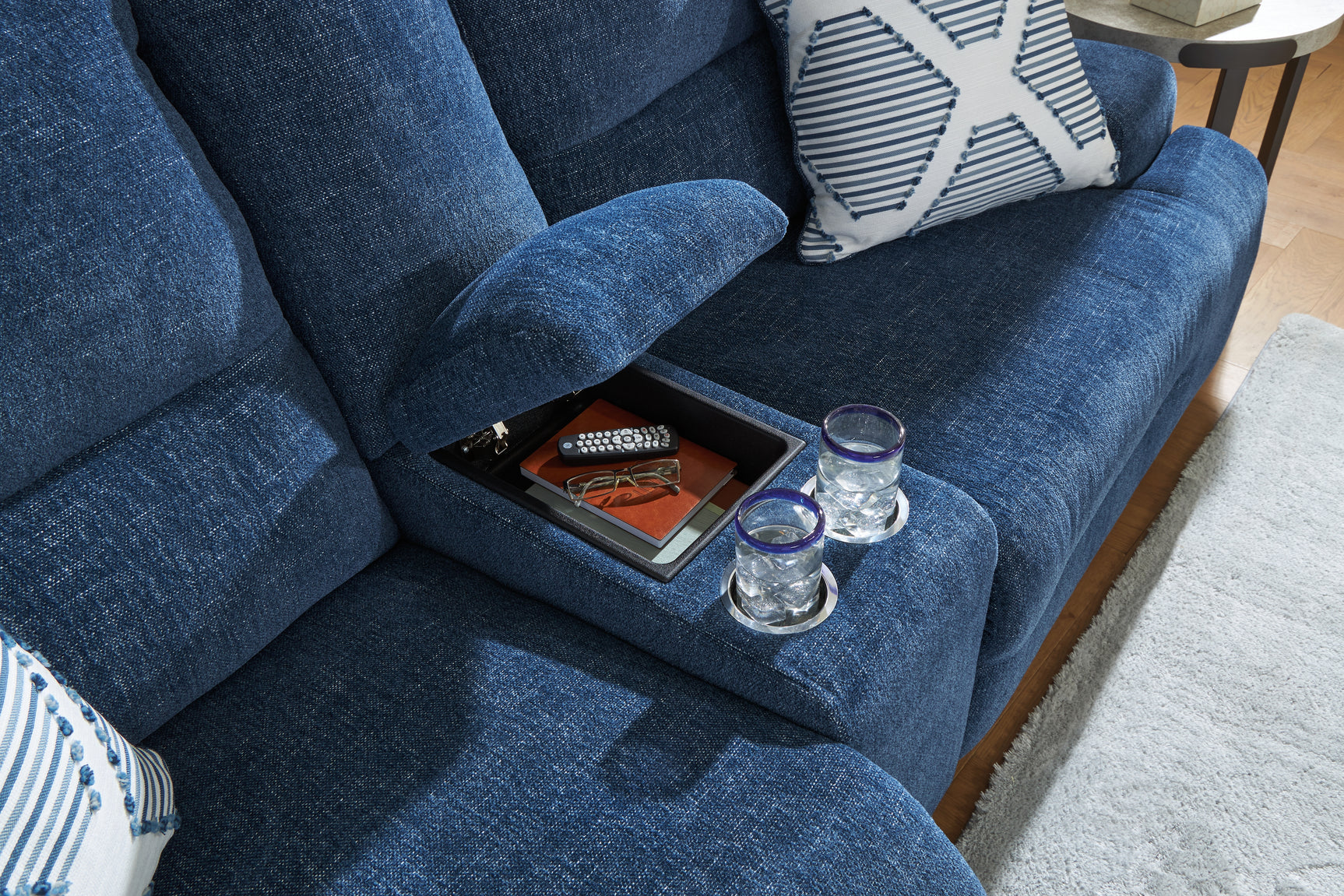 Console cup holder detail