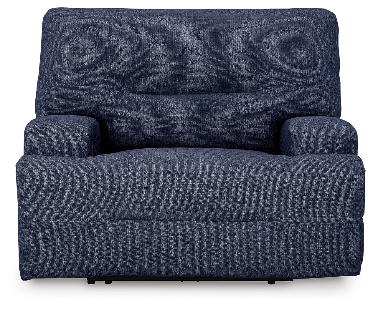 Reclined position of Acklen Place Navy Power Recliner