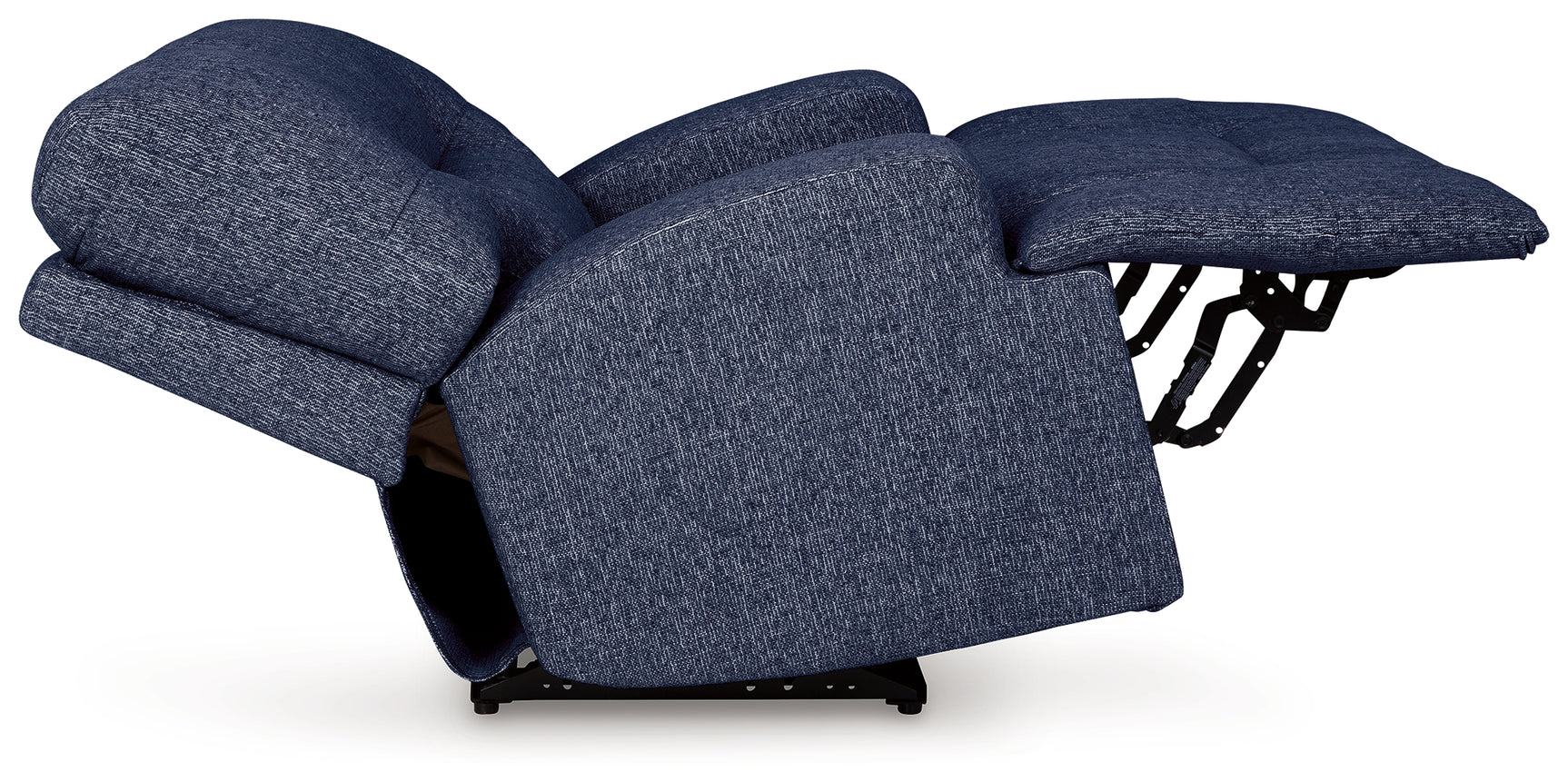Open reclined side view of Acklen Place Recliner
