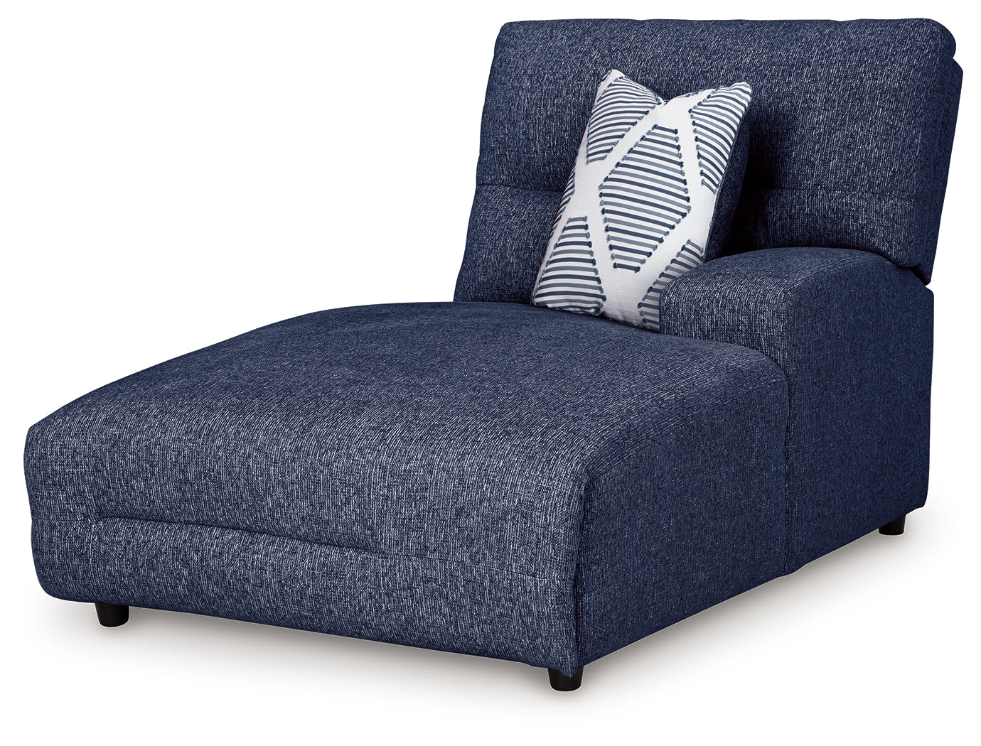Acklen Place Navy 3-Piece Power Reclining Sectional sofa front angle