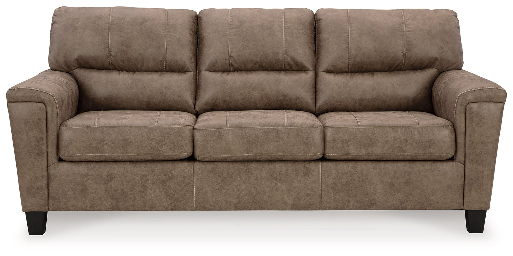 Navi Fossil Faux Leather Sofa close-up detail view