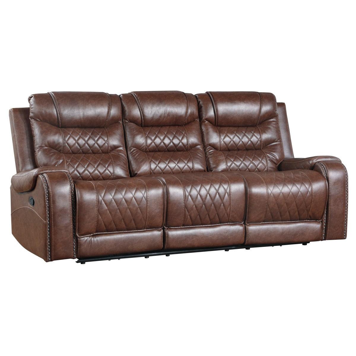 Side angle showcasing arm and reclining mechanism