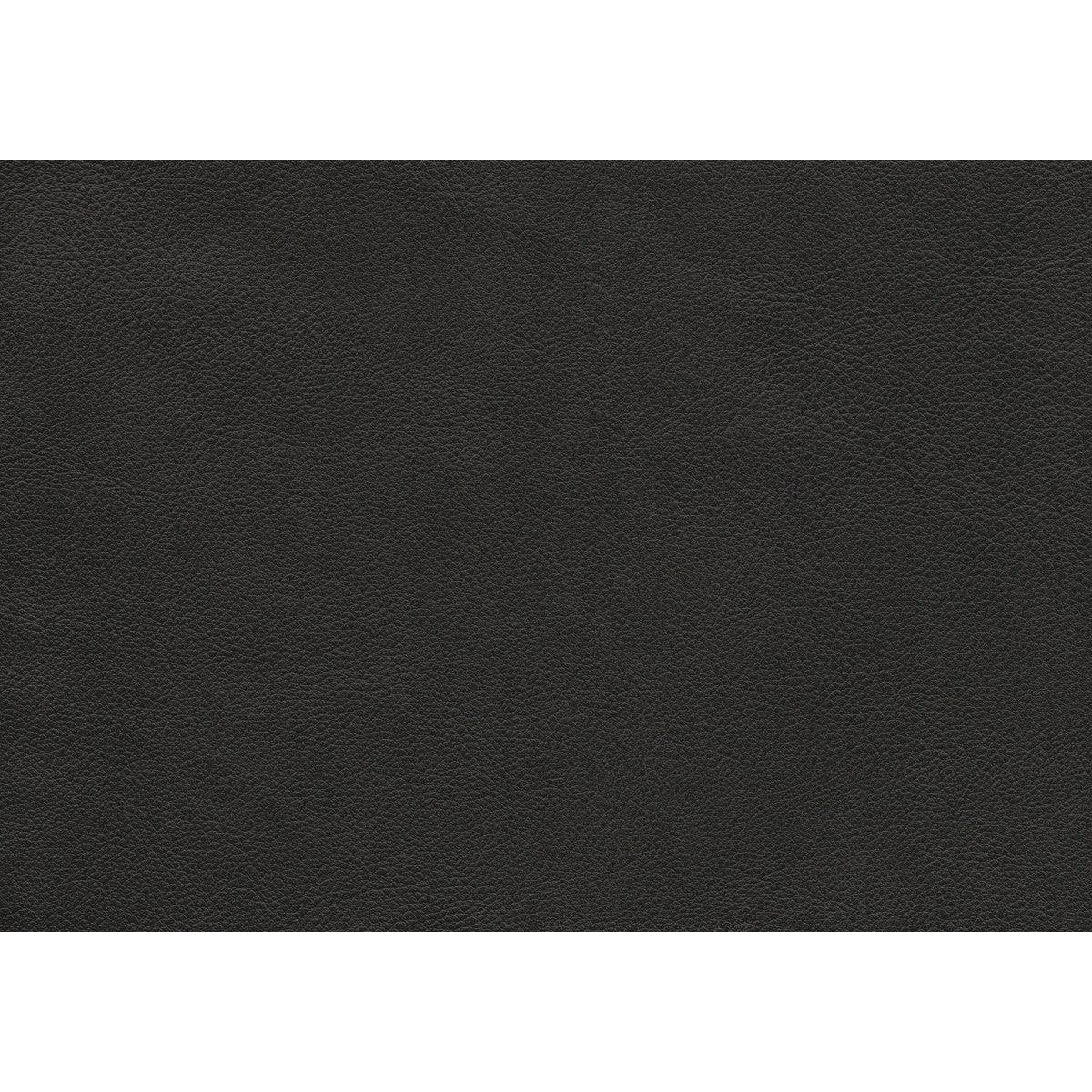 Spivey Dark Gray Leather and Faux Leather Ottoman close-up fabric swatch
