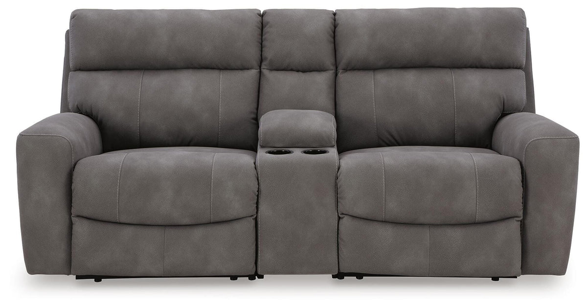 Next-Gen Slate DuraPella Sofa and Loveseat — front view