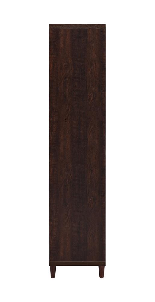 Wadeline 2-Door Tall Accent Cabinet Rustic Tobacco back view