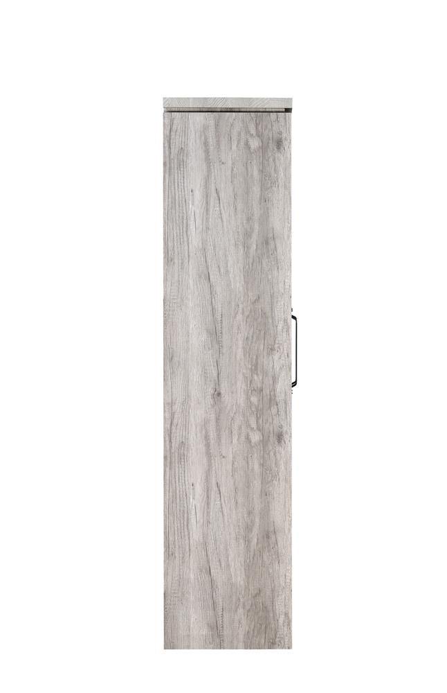 Alejo 2-Door Tall Curio Cabinet detailed shot of glass doors and hardware