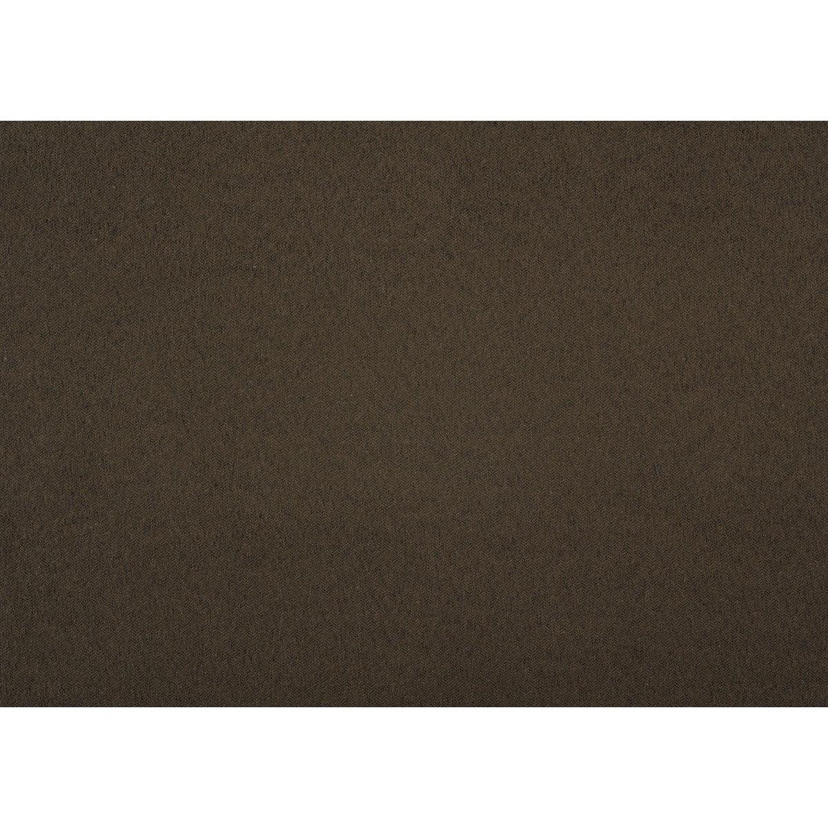 Fabric swatch and close-up of Maston Chocolate Microfiber Ottoman upholstery