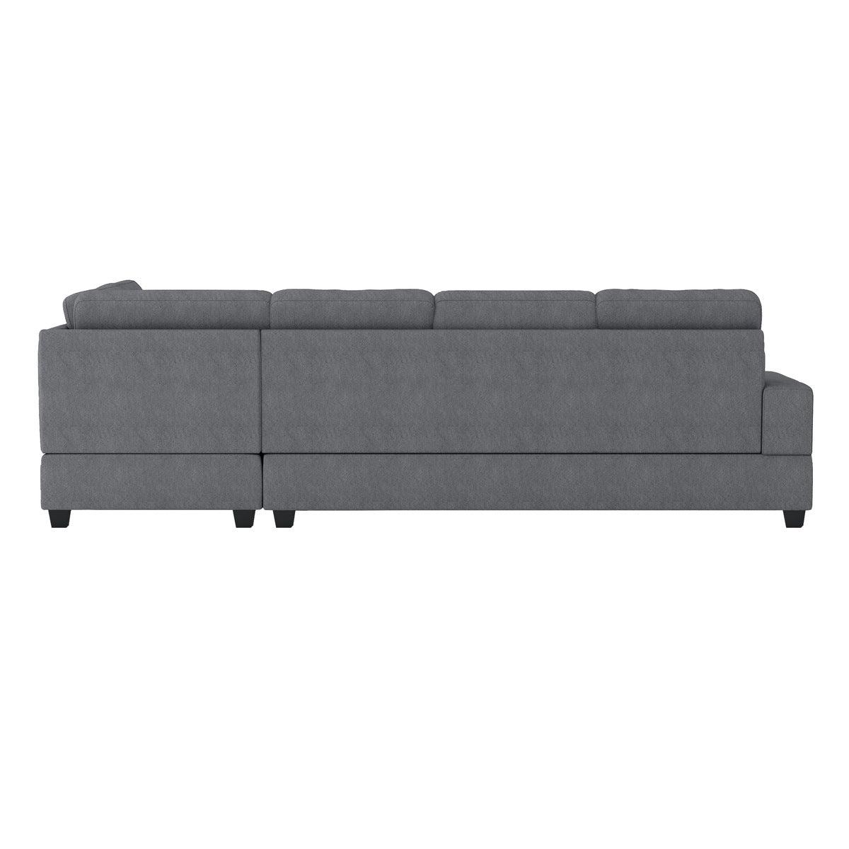 Room view of Maston dark gray sectional sofa in living space