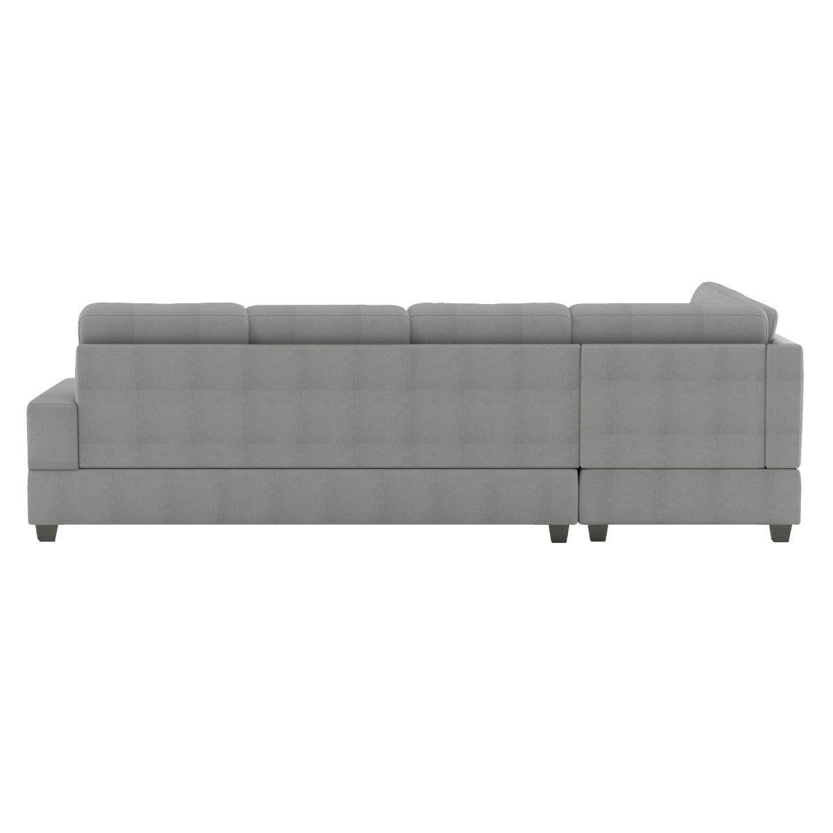 Back view detail of sectional sofa