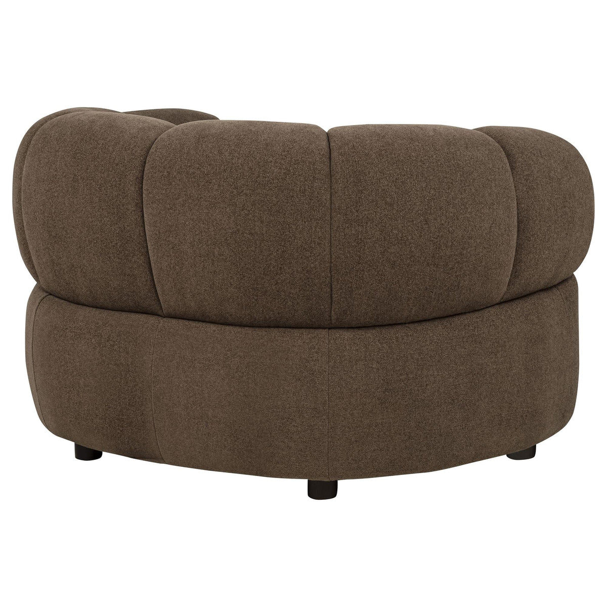 Casarin Brown Fabric Channel-Back Accent Chair — product image 6