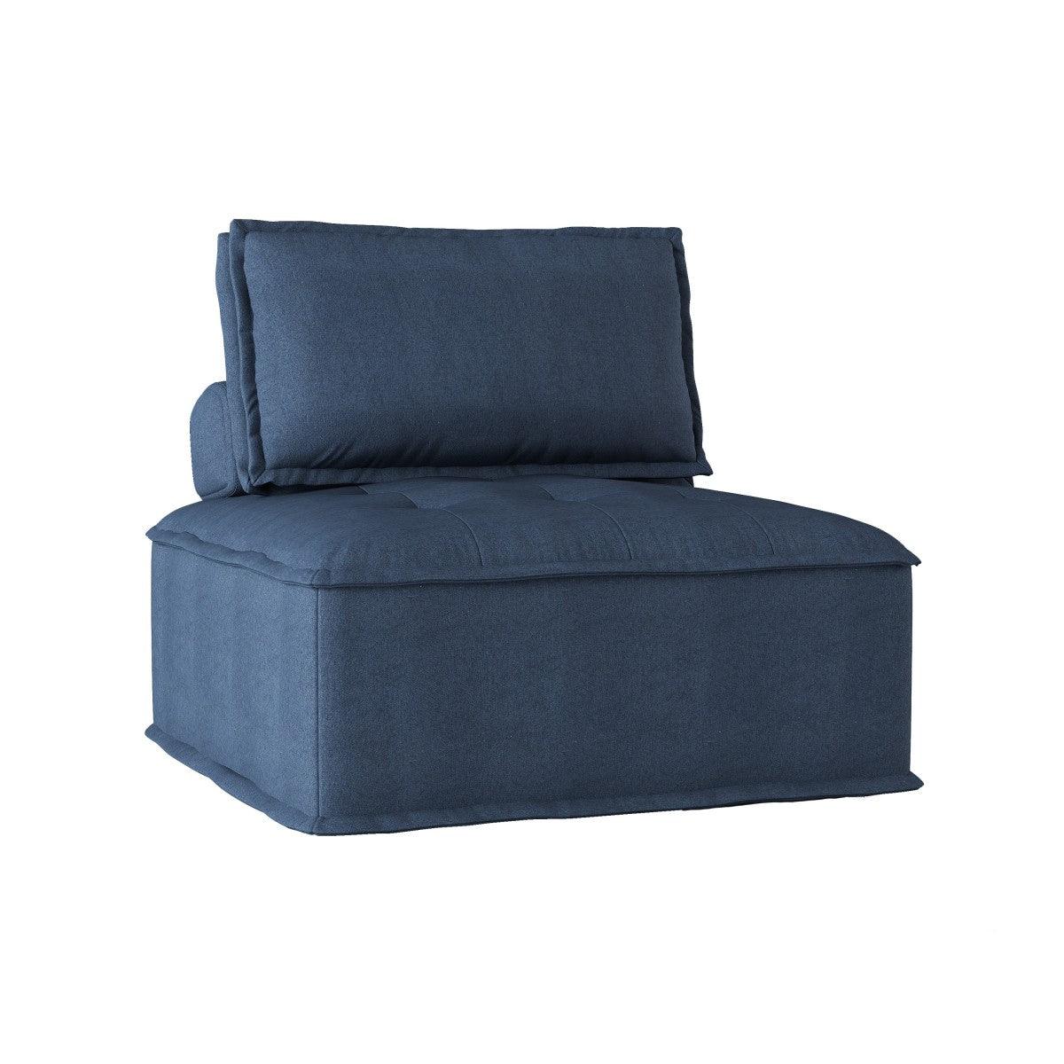 Detail of textured fabric upholstery on Ulrich sectional