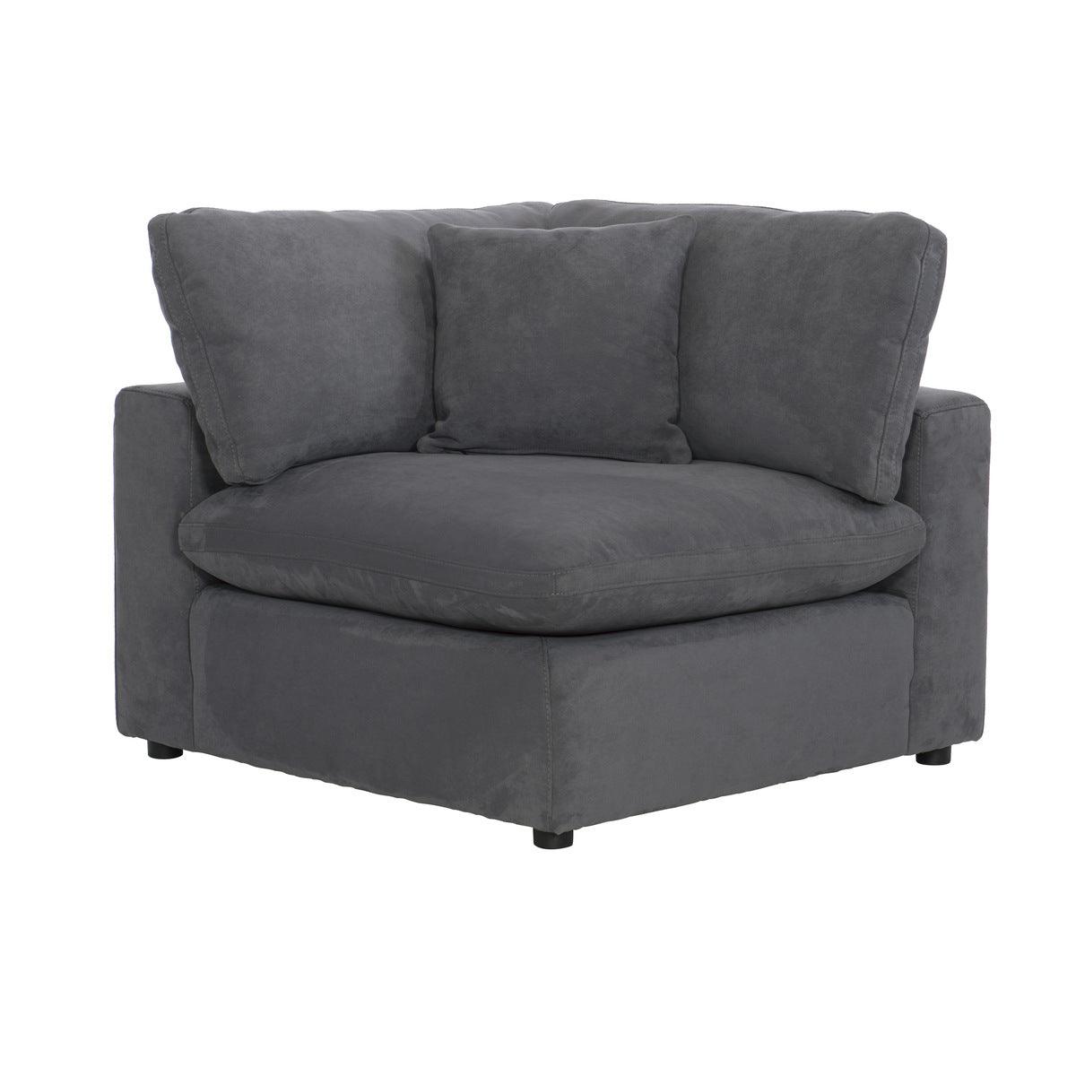 Living room view of Guthrie Gray 5-Piece Modular Sectional Sofa