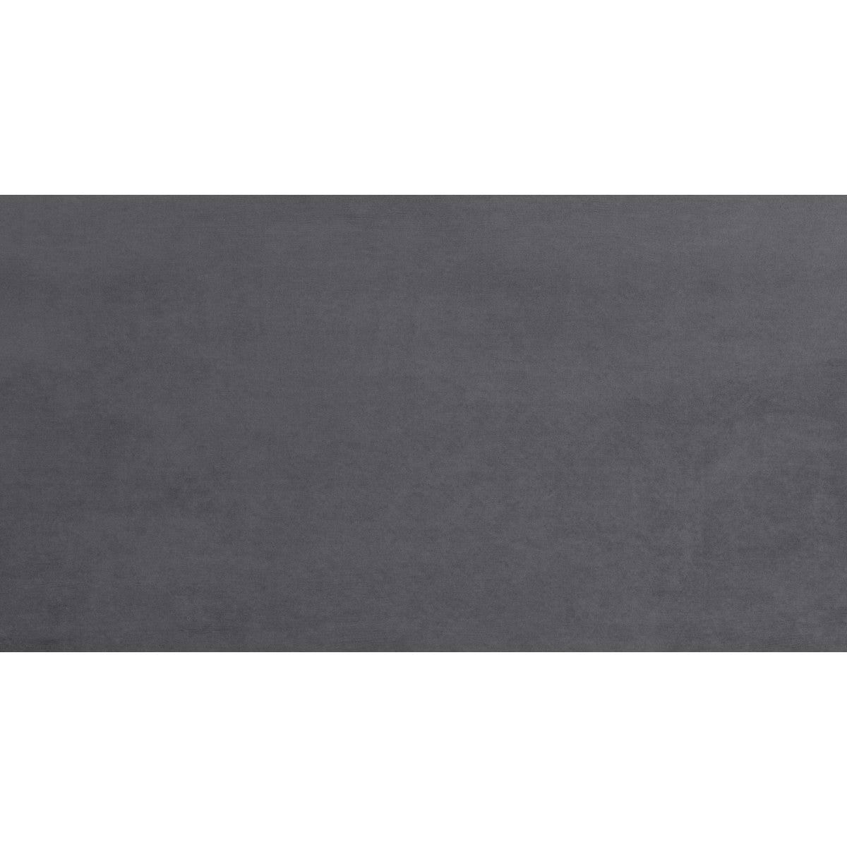 Close-up of Guthrie Gray Ottoman textured gray microfiber fabric upholstery