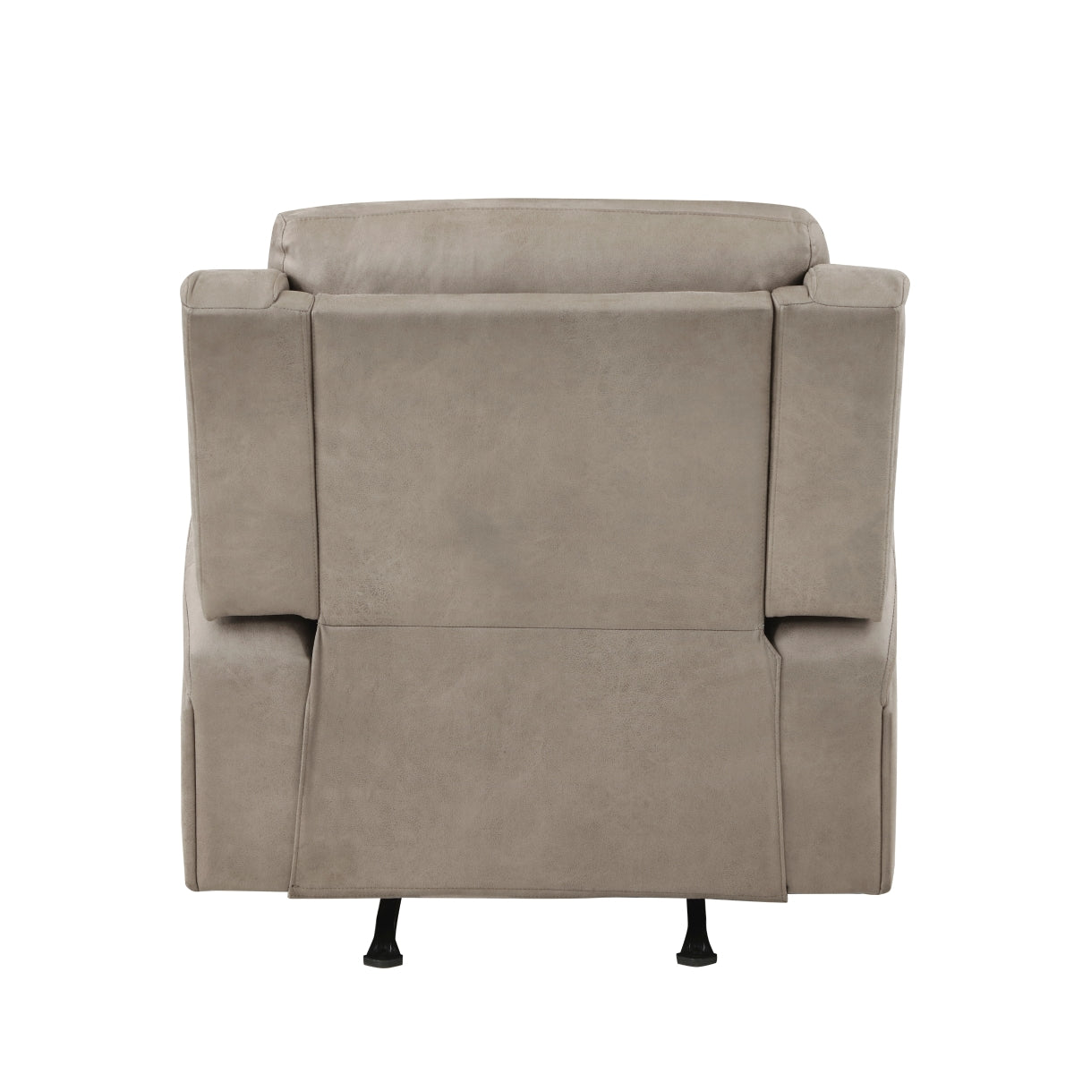 Back view of Sal Beige Rocker Recliner Chair