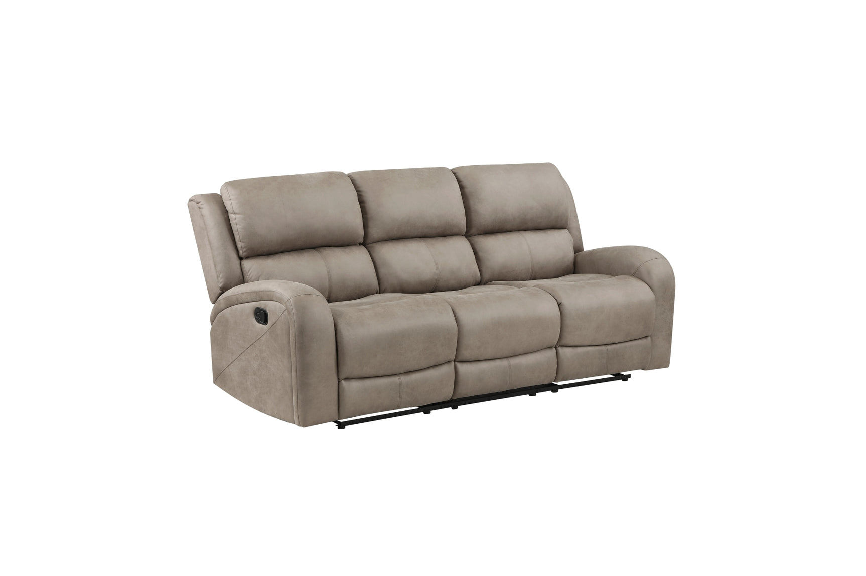 Pagosa 2-piece set including sofa and loveseat in brown microfiber