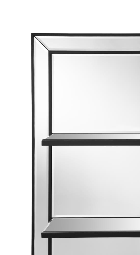Oriel mirror full height showing proportions