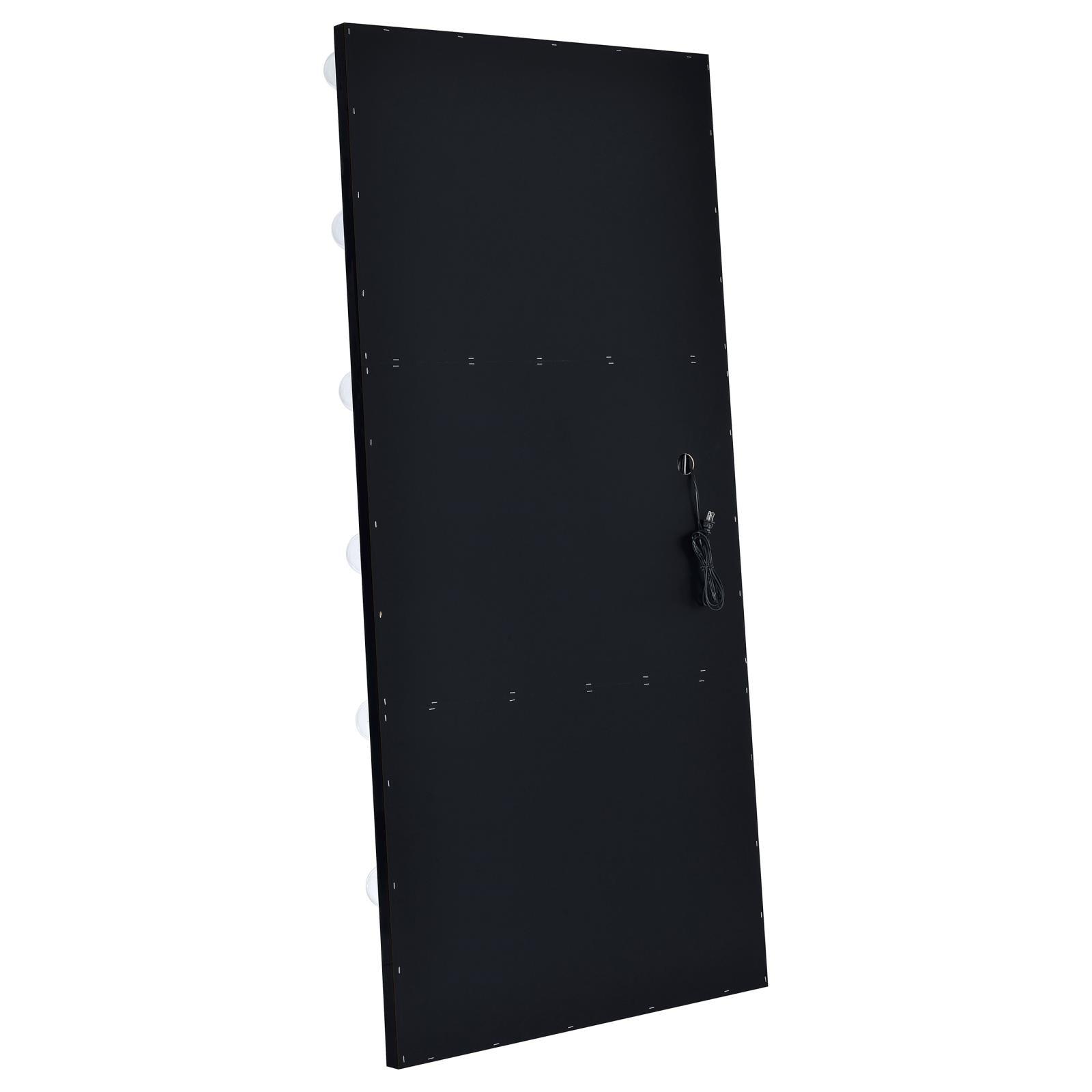 Zayan floor mirror positioned in modern bedroom