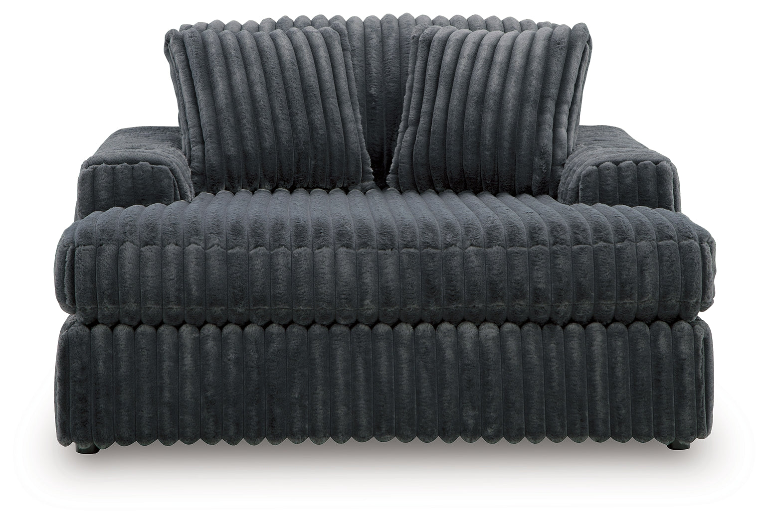 Midnight-Madness Oversized Chaise head-on front view