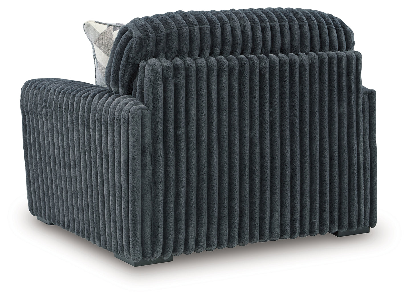 Midnight-Madness Gunmetal Velvet Oversized Chair fabric swatch