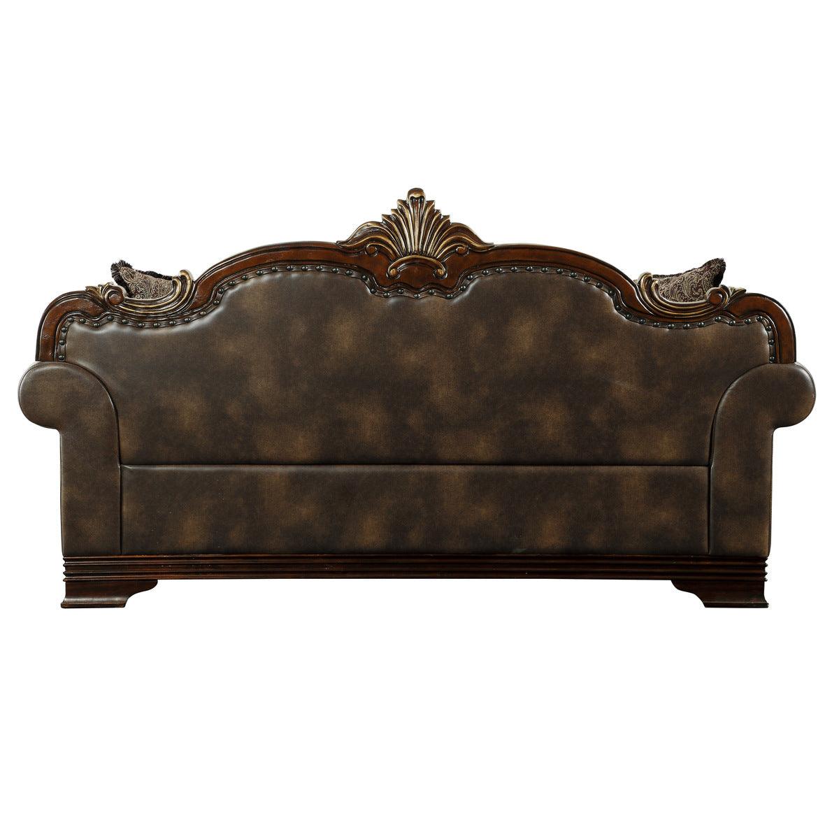 Back detail of Croydon sofa upholstery and frame